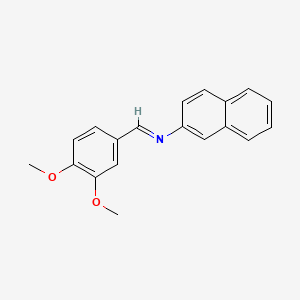 molecular formula C19H17NO2 B2645593 N-(3,4-Dimethoxybenzylidene)naphthalen-2-amine CAS No. 68871-11-4