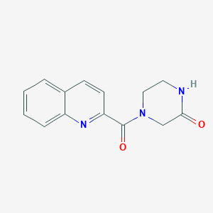 4-(Quinoline-2-carbonyl)piperazin-2-one