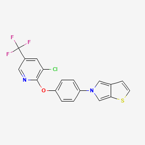 5-(4-{[3-chloro-5-(trifluoromethyl)-2-pyridinyl]oxy}phenyl)-5H-thieno[2,3-c]pyrrole