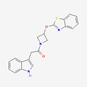 1-(3-(benzo[d]thiazol-2-yloxy)azetidin-1-yl)-2-(1H-indol-3-yl)ethanone