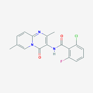 2-chloro-N-(2,7-dimethyl-4-oxo-4H-pyrido[1,2-a]pyrimidin-3-yl)-6-fluorobenzamide