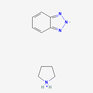 molecular formula C10H14N4 B2645629 benzotriazol-2-ide;pyrrolidin-1-ium CAS No. 457601-51-3