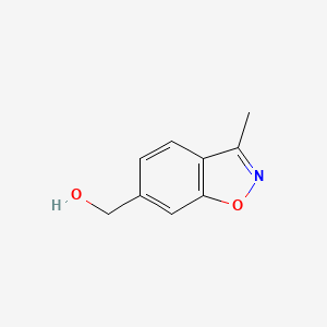 molecular formula C9H9NO2 B2645636 (3-甲基-1,2-苯并噁唑-6-基)甲醇 CAS No. 1785453-07-7