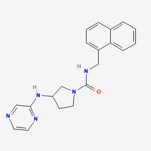 N-(Naphthalen-1-ylmethyl)-3-(pyrazin-2-ylamino)pyrrolidine-1-carboxamide