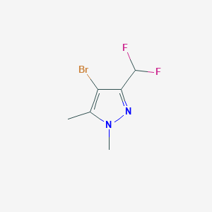 4-Bromo-3-(difluoromethyl)-1,5-dimethylpyrazole