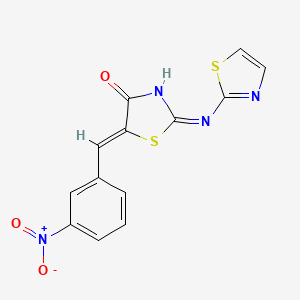(Z)-5-(3-nitrobenzylidene)-2-(thiazol-2-ylamino)thiazol-4(5H)-one