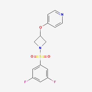 4-[1-(3,5-Difluorophenyl)sulfonylazetidin-3-yl]oxypyridine