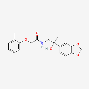 molecular formula C19H21NO5 B2645659 N-(2-(benzo[d][1,3]dioxol-5-yl)-2-hydroxypropyl)-2-(o-tolyloxy)acetamide CAS No. 1396852-92-8
