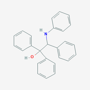 molecular formula C26H23NO B2645678 1,1,2-Triphenyl-2-(phenylamino)ethan-1-ol CAS No. 131699-30-4
