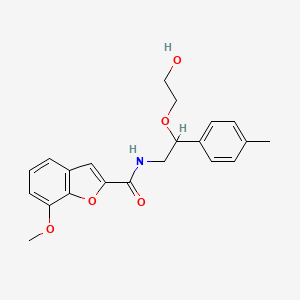 N-(2-(2-hydroxyethoxy)-2-(p-tolyl)ethyl)-7-methoxybenzofuran-2-carboxamide