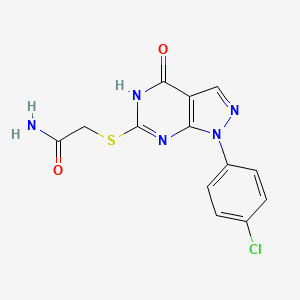 2-((1-(4-chlorophenyl)-4-oxo-4,5-dihydro-1H-pyrazolo[3,4-d]pyrimidin-6-yl)thio)acetamide