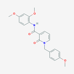 molecular formula C22H22N2O5 B2645703 N-(2,4-dimethoxyphenyl)-1-(4-methoxybenzyl)-2-oxo-1,2-dihydro-3-pyridinecarboxamide CAS No. 400077-74-9
