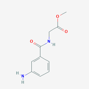 Methyl 2-[(3-aminophenyl)formamido]acetate