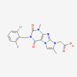 molecular formula C18H15ClFN5O4 B2645712 C18H15ClFN5O4 CAS No. 949699-80-3