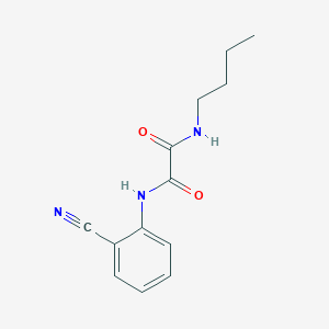 molecular formula C13H15N3O2 B2645713 N-butyl-N'-(2-cyanophenyl)oxamide CAS No. 898349-59-2