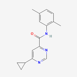 6-Cyclopropyl-N-(2,5-dimethylphenyl)pyrimidine-4-carboxamide