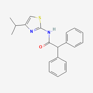 molecular formula C20H20N2OS B2645730 N-(4-isopropylthiazol-2-yl)-2,2-diphenylacetamide CAS No. 1226442-92-7
