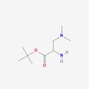 molecular formula C9H20N2O2 B2645739 Tert-butyl 2-amino-3-(dimethylamino)propanoate CAS No. 2139165-08-3