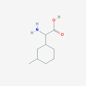 molecular formula C9H17NO2 B2645765 2-amino-2-(3-methylcyclohexyl)acetic Acid CAS No. 409095-01-8
