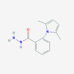 molecular formula C13H15N3O B026458 2-(2,5-Dimethyl-1H-pyrrol-1-yl)benzohydrazide CAS No. 100373-80-6