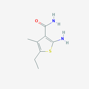 B2645834 2-Amino-5-ethyl-4-methylthiophene-3-carboxamide CAS No. 343271-67-0