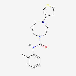 molecular formula C17H25N3OS B2645835 N-(2-methylphenyl)-4-(thiolan-3-yl)-1,4-diazepane-1-carboxamide CAS No. 2319808-86-9