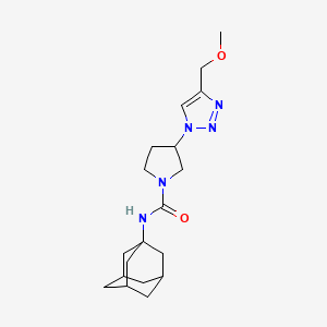 molecular formula C19H29N5O2 B2645914 N-(adamantan-1-yl)-3-[4-(methoxymethyl)-1H-1,2,3-triazol-1-yl]pyrrolidine-1-carboxamide CAS No. 2320464-81-9