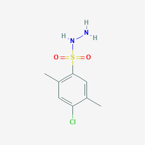 molecular formula C8H11ClN2O2S B2645959 4-Chloro-2,5-dimethylbenzenesulfonohydrazide CAS No. 219688-94-5