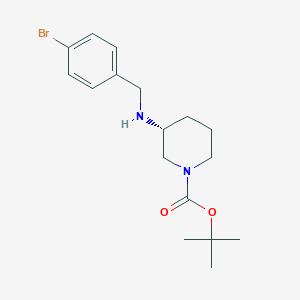 molecular formula C17H25BrN2O2 B2645961 (R)-tert-Butyl 3-[(4-bromophenyl)methyl]aminopiperidine-1-carboxylate CAS No. 1286209-36-6