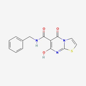 molecular formula C14H11N3O3S B2645981 N-benzyl-7-hydroxy-5-oxo-5H-thiazolo[3,2-a]pyrimidine-6-carboxamide CAS No. 898457-68-6