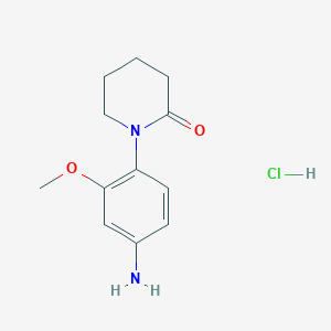 B2646047 1-(4-Amino-2-methoxyphenyl)piperidin-2-one hydrochloride CAS No. 2219374-79-3