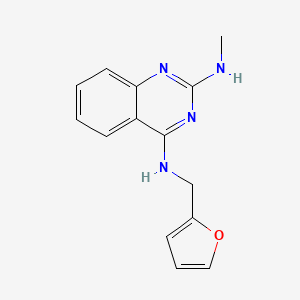 B2646049 N4-[(furan-2-yl)methyl]-N2-methylquinazoline-2,4-diamine CAS No. 681475-24-1