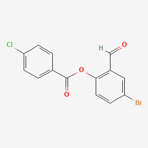 4-Bromo-2-formylphenyl 4-chlorobenzoate