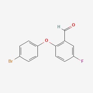 2-(4-Bromophenoxy)-5-fluorobenzaldehyde