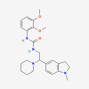 1-(2,3-Dimethoxyphenyl)-3-(2-(1-methylindolin-5-yl)-2-(piperidin-1-yl)ethyl)urea
