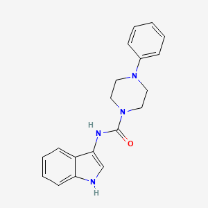 molecular formula C19H20N4O B2646067 N-(1H-indol-3-yl)-4-phenylpiperazine-1-carboxamide CAS No. 899736-37-9