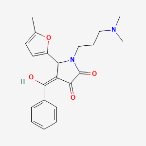 4-benzoyl-1-(3-(dimethylamino)propyl)-3-hydroxy-5-(5-methylfuran-2-yl)-1H-pyrrol-2(5H)-one