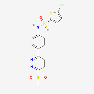 5-chloro-N-(4-(6-(methylsulfonyl)pyridazin-3-yl)phenyl)thiophene-2-sulfonamide