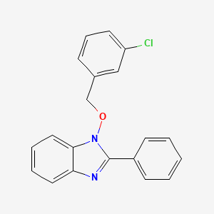 1-[(3-chlorobenzyl)oxy]-2-phenyl-1H-1,3-benzimidazole