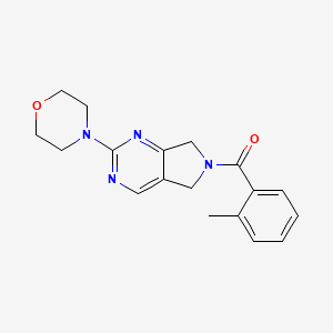 (2-morpholino-5H-pyrrolo[3,4-d]pyrimidin-6(7H)-yl)(o-tolyl)methanone
