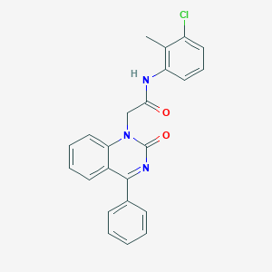 N-(3-chloro-2-methylphenyl)-2-(2-oxo-4-phenylquinazolin-1(2H)-yl)acetamide