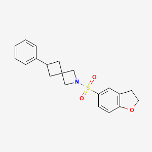 2-(2,3-Dihydro-1-benzofuran-5-ylsulfonyl)-6-phenyl-2-azaspiro[3.3]heptane