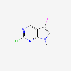 2-Chloro-5-iodo-7-methyl-7H-pyrrolo[2,3-d]pyrimidine