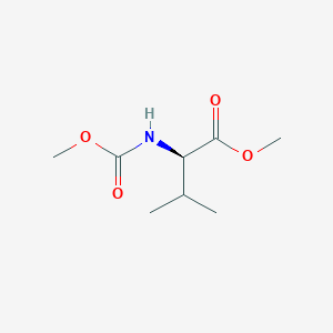 molecular formula C8H15NO4 B2646131 N-(Methoxycarbonyl)-D-valine methyl ester 