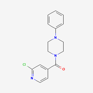 molecular formula C16H16ClN3O B2646133 1-(2-Chloropyridine-4-carbonyl)-4-phenylpiperazine CAS No. 1041528-90-8