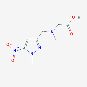 molecular formula C8H12N4O4 B2646135 n-Methyl-n-[(1-methyl-5-nitro-1h-pyrazol-3-yl)methyl]glycine CAS No. 2007907-13-1