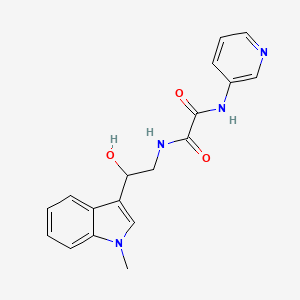 N1-(2-hydroxy-2-(1-methyl-1H-indol-3-yl)ethyl)-N2-(pyridin-3-yl)oxalamide