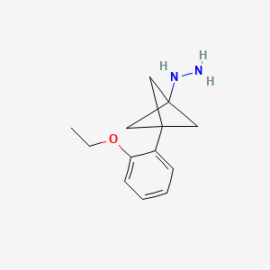 [3-(2-Ethoxyphenyl)-1-bicyclo[1.1.1]pentanyl]hydrazine