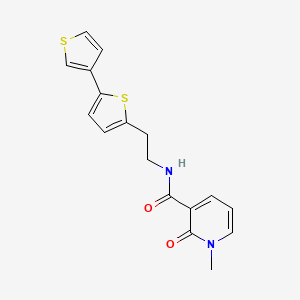 N-(2-([2,3'-bithiophen]-5-yl)ethyl)-1-methyl-2-oxo-1,2-dihydropyridine-3-carboxamide