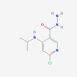 molecular formula C9H13ClN4O B2646201 6-Chloro-4-(isopropylamino)nicotinohydrazide CAS No. 1447226-53-0
